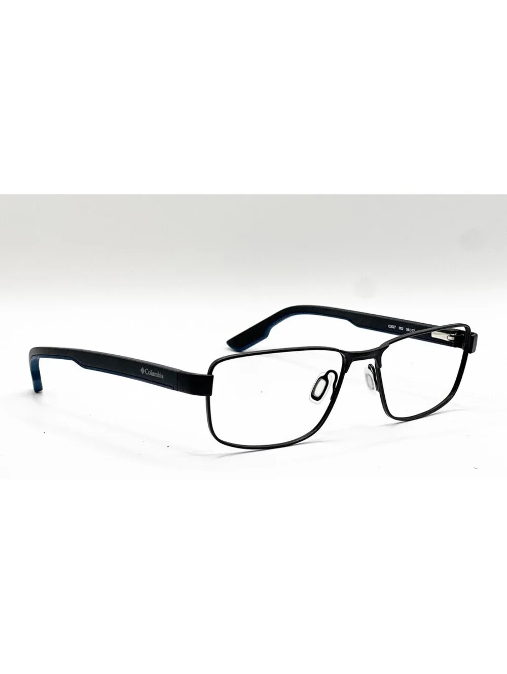 Columbia C3027 002 Matte Black Rectangle Authentic Eyeglass Frames 58-17-145